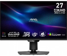 Monitorius MSI MAG 274UPDFDE E16M - Mini LED, 0.5ms GtG 160Hz UHD 320Hz FHD Dual Mode, Rapid IPS, Quantum Dot