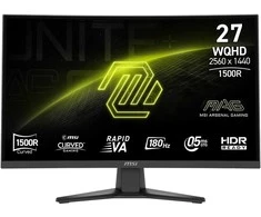 Žaidimų monitorius MSI MAG 275CQFDE E18 Rapid VA WQHD 27 colių plokščiaekranis