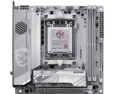 Pagrindinė plokštė MSI MPG X870I EDGE TI EVO WIFI | Processor family AMD | Processor socket AM5 | DDR5 | Supported hard disk drive interfaces SATA, M.2 | Number of SATA connectors 2