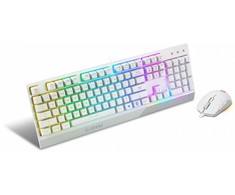 MSI Žaidimų klaviatūra Vigor GK30 Gaming Combo, Baltos spalvos (su pele)