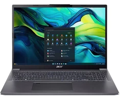 Nešiojamas kompiuteris „Acer Aspire 16 OLED“ (A16-71M-77HE) 16,0 colių 3 colių įstrižainės, 2K raiška, OLED, 120 Hz, „Intel Ultra 7-155H“ procesorius, 16 GB RAM, 512 GB SSD, „Windows 11“