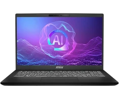 Nešiojamas kompiuteris Star MSI Modern 15 H AI C1MOG-242 - 15,6 colio FHD ekranas, Intel Core Ultra 7 155H procesorius, 16 GB DDR5 RAM, 512 GB SSD, Windows 11 Home