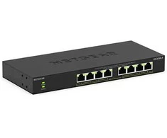 Šakotuvas Tinklo Įranga - Netgear GS308LP 8-Port PoE Jungiklis 60W 1Gbps