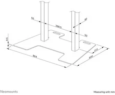 Laikiklis NEOMOUNTS BY NEWSTAR SOLID FLOOR PLATE FOR WL55/FL55-875WH1