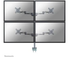 Laikiklis NewStar Neomounts Tischhalterung für vier Flachbildschirme bis 27" (69 cm) 6KG FPMA-D935D4