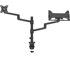 Laikiklis NEOMOUNTS nešiojamasis kompiuteris + SCREEN STALO MONTAVIMAS (CLAMP + GROMMET)
