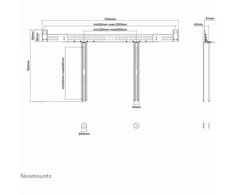 Laikiklis NEOMOUNTS BY NEWSTAR SOUNDBAR VESA MOUNT Juodas