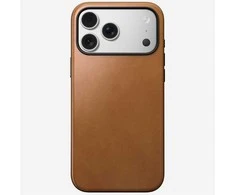 Nomad Modern Leather dėklas, anglų ruda – iPhone 17 Pro Max
