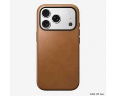 Nomad Modern Leather dėklas, english tan – iPhone 17 Pro