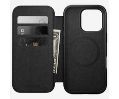 Dėklas Nomad Modern Leather Folio iPhone 16 Pro Brown