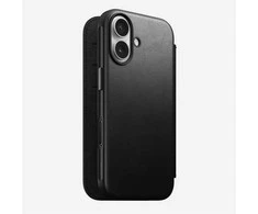 Dėklas Nomad Modern Leather Folio, juodas - iPhone 17