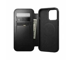 NOMAD modernus odinis dėklas – su „MagSafe“ suderinamas odinis dėklas, skirtas „iPhone 17 Pro Max“ | „Horween“ oda (juodas)