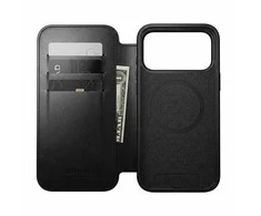 NOMAD modernus odinis dėklas – su „MagSafe“ suderinamas odinis dėklas, skirtas „iPhone 17 Pro“ | „Horween“ oda (juodas)