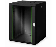 Digitus Sieninė spintelė, unikali serija | DN-19 16U-6/6-SW | 82 x 60 x 60 cm | Juodas
