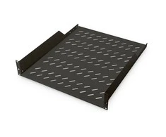 „Digitus“ | Fiksuota lentyna stelažams | DN-19 TRAY-2-55-SW | Fiksuoto montavimo lentynas galima lengvai sumontuoti ant dviejų priekinių 483 mm (19 colių) profilio bėgelių jūsų 483 mm (19 colių) tinklo arba serverių spintoje. Dėl stabilaus, perforuoto plieno lakšto, pasižyminčio didele apkrova, jie yra optimalus paviršius komponentams, kurie netinka 483 mm (19 colių). | Juodas