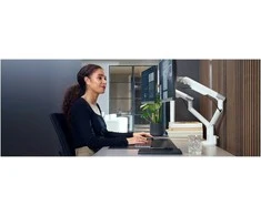 Laikiklis One For All DM7220 ARM, DESIGN, SMART, DUAL, balta, 2x 13''-35'' 9kg