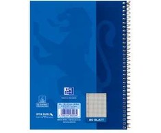 Oxford Oxford Collegeblock A5+ 80 Blatt kariert Rand Links
