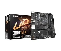 Pagrindinė plokštė Gigabyte B550M K, AM4, DDR4