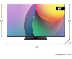Televizorius TV Set Panasonic TB-65W60AEZ 65-inch 4K Ultra HD Smart TV Juodas