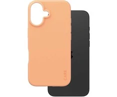 Dėklas „Panzer Glass“ „PanzerGlass“ „PanzerGlass CARE“ madingų spalvų „iPhone 16“ persikinė spalva