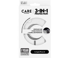 Panzer Glass „CARE by PanzerGlass“ – 3 viename keraminių dėklų rinkinys – „iPhone 16“