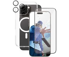 Panzer Glass „CARE by PanzerGlass“ – flagmaninis 3 viename rinkinys – „iPhone 16 Pro Max“