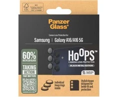 Panzer Glass PanzerGlass Hoops grūdinto stiklo objektyvo dangtelis, skirtas Samsung Galaxy A16 / A16 5G - Juodas