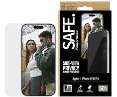 Panzer Glass „PanzerGlass SAFE. by ® Privacy“ ekrano apsauga „iPhone 17“ | „iPhone 16 Pro“ | Itin plataus pritaikymo su „EasyAligner“, „Apple“, „Apple“ – „iPhone 17“, „Apple“ – „iPhone 16 Pro“, Sauso klijavimo, Atsparus įbrėžimams, Atsparus smūgiams, Permatomas, 1 vnt.