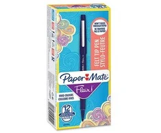 Paper Mate Papermate Flair mazak Średni Mėlyna 12 vnt.