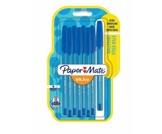 Papermate Paper Mate PAPER MATE Kugelschreiber InkJoy 100 Kappe 8St. M Blau