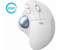 Logitech ERGO M575 Belaidė Trackball pelė, baltos spalvos