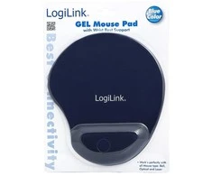LOGILINK ID0027B LOGILINK - Gelis Pelės kilimėlis su riešo atrama support, mėlynas