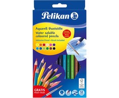 Pelikan Pieštukai spalvoti akvareliniai 12sp