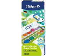 Pelikan Pelikan Farbkasten K12 Grün inkl. Deckweiß, 12 Farben