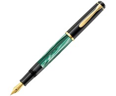 Pelikan Pelikan 994103 wieczne pióro Wbudowany system napełniania Juodas, Złoto, Žalias, Marmurowy spalva 1 vnt.