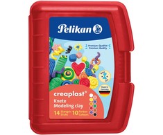 Pelikan Plastilinas 10sp 240g raudonoje dėžutėje