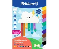 Pelikan Papier kolorowy blok TZPB 20 arkuszy 23x33cm Rainbow