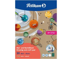 Pelikan Pelikan Zeichen-und Bastelblock A4,120g/m ,20 Blatt,Nat. FSC