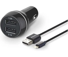 Philips Automobilinis pakrovėjas 5V / 3.1A 15.5W, iPhone, iPad, iPad mini