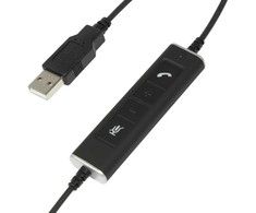 Ausinės Adesso Plusonic Rinkinys Słuchawkowy On Ear 6337-10.1P su laidu Juodas