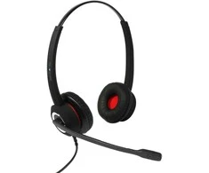 Ausinės Adesso Plusonic Rinkinys Słuchawkowy On Ear 6337-10.2P_Bbb su laidu Juodas