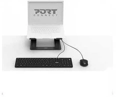 PORT Designs 501896 - su laidu - USB - Juodas - Pelė enthalten