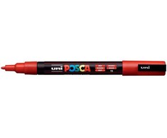 UNI-BALL POSCA Marker UNI PC-3M raudona BK