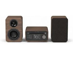 Pure Classic Stereo Mini Stereoanlage DAB+/FM, Bluetooth, CD, USB braun/Walnuss