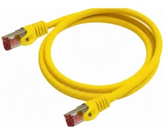 Python Series Python Cat.6 Patchkabel mit Nylongeflecht gelb 15m