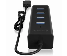 ICYBOX IB-HUB1409-U3 Icy Box 4x Port USB 3.0 Hub, Juodas