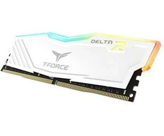 RAM 16GB Team Group DIMM 3200 (2x 8 GB) Dual-Kit (wei, TF4D416G3200HC16FDC01, Delta RGB, INTEL XMP)