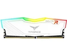 RAM 16GB Team Group DIMM 3200 (2x 8 GB) Dual-Kit (wei, TF4D416G3200HC16FDC01, Delta RGB, INTEL XMP)