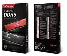 RAM 16GB Team Group DIMM 5200 (juodas, FLBD516G5200HC40C01, Vulcan, INTEL XMP)
