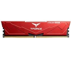 RAM 32GB Team Group T-Force Vulcan DDR5 Desktop Memory raudona , 6.400 MHz